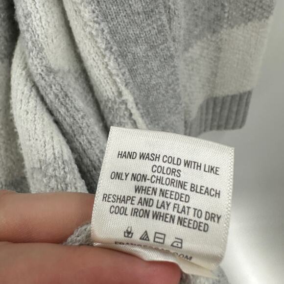 Jun & Ivy Gray Checkered Long Sleeve Open Front Knit Cardigan Size Medium - Picture 7 of 12